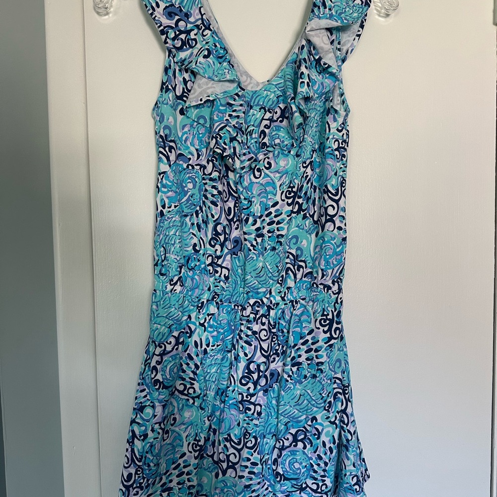 Lilly Pulitzer Blue and White Mini Dress